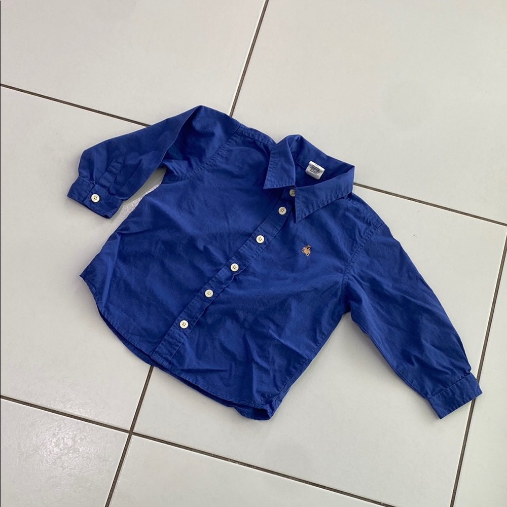 Classic Blue Kids Dress Shirt by Baby Gap